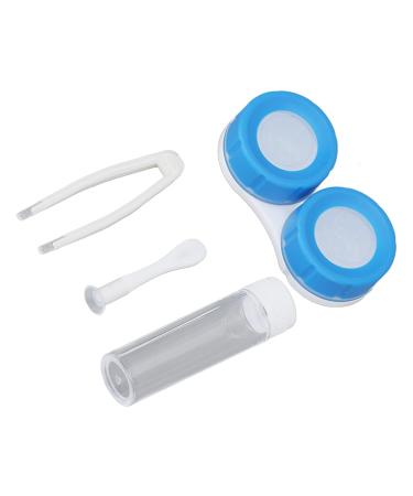 Dekaim Portable Contact Lens Box Kit Cute Duck Design Dustproof Etui for Women Ideal for Travel (Blue) - Buy Online on GoSupps.com