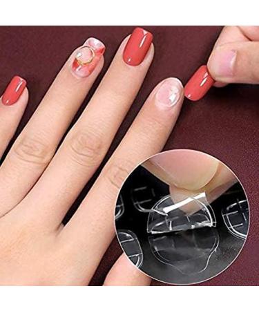 240PCS Transparent Double-Side Glue Nail Sticker Adhesive - Fake Nail Tips Adhesive Tabs - Buy Online on GoSupps.com