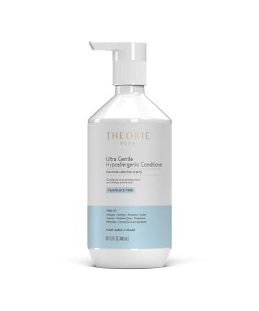THEORIE Pure Ultra Gentle Hypoallergenic Conditioner - Plant Based & Vegan - Conditions and Soothes Itchy & Allergy Prone Skin - Fragrance Free - Suited for Ultra Sensitive Scalp, Pump Bottle 400mL (13.53 Fl Oz (Pack of 1))