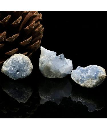 1PC Random Natural Raw Blue Celestite Quartz Crystal Cluster Stones Specimen Home Decoration Crafts Ornament Druzy Geode FZUGEDRLI (Size : 1pc Random 20 50g) - Buy Online on GoSupps.com