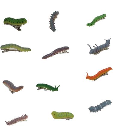 WDNIGLP 12Pieces Cute Caterpillars Hair Clips Unique Barrettes Caterpillars Hair Decoration for Weddings and Performances - Buy Online on GoSupps.com
