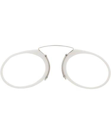 Didinsky Unisex Reading Glasses - Compact Lightweight Edgeless | Ideal for Travel | Comfortable with Adhesive Strips | Orsay White 2.5x - Buy Online on GoSupps.com