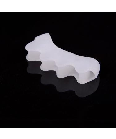 1 Pair Gel Toe Separators - Toe Spacers for Overlapping Toes & Bunion Corrector - Orthotic Stretchers for Men and Women (White) - Buy Online on GoSupps.com