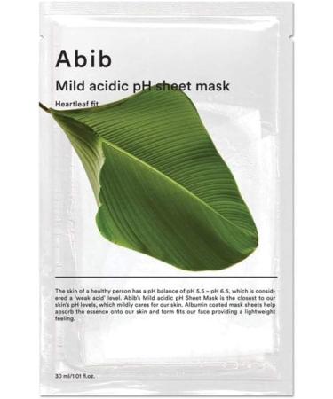 Abib Mild acidic pH Sheet Mask Heartleaf Fit 30ml - Buy Online on GoSupps.com