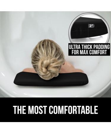 Gorilla Grip Luxury Bath Pillow - Slip Resistant Waterproof Neck Support for Soaking Tubs - 19.5x14.5 Black - Buy Online on GoSupps.com