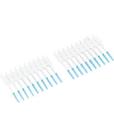 Haofy Tooth Cleaning Brush - 200 Soft Interdental Brushes for Plaque Removal | Portable Silicone Head for Safe Oral Care (Blue) - International Shipping Available - Buy Online on GoSupps.com