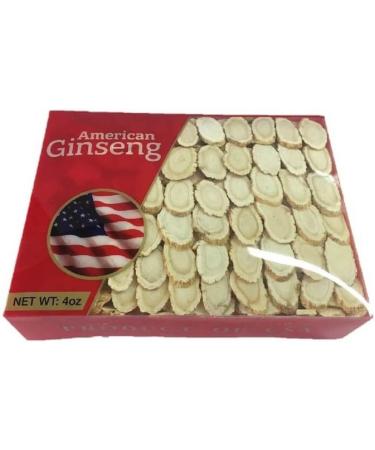 A Grade American Ginseng Medium Slice - 4 Oz. Box - 100% Hand-Selected - 1 Pack - Buy Online on GoSupps.com