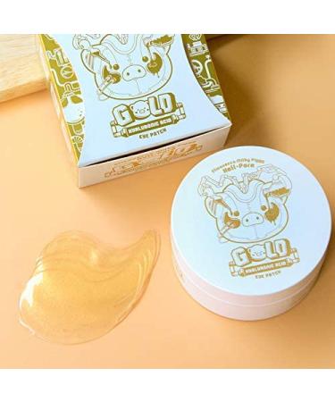 Elizavecca Hell-Pore Gold Hyaluronic Acid Eye Patch - 60 Pieces, 3.17 oz | Hydrating Under Eye Treatment - Buy Online on GoSupps.com