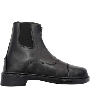 TuffRider Children's Black Front Zip Paddock Boot - Size 3 - Buy Online on GoSupps.com