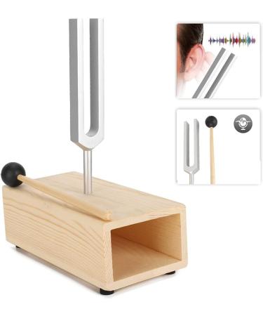 440Hz Tuning Fork Set - Sound Healing Therapy Tool for Yoga & Meditation | Includes Hammer & Wooden Stand - Buy Online on GoSupps.com