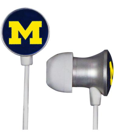AudioSpice Scorch NCAA Michigan Wolverines Earbuds with Mic | Officially Licensed BudBag included - Buy Online on GoSupps.com