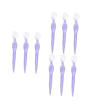 FRCOLOR 9 Pcs Shaver for Women Electric Eyebrow Trimmer Eyebrow Shaper Women s Razor Electric Shavers for Women Reindeer Antlers Facial Spatula Eyebrow Razors Manual Women's Blade Purple