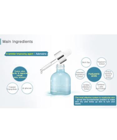 Mizon Hyaluronic Acid 100 - Hydrating Serum 1.01 fl oz (30 ml) | Best Moisturizer for Skin - Buy Online on GoSupps.com