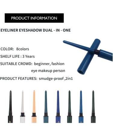 siduytin Eyeliner Pens Waterproof Eyeliner Pencils Make Up Portable Cosmetics Dresser Accessories Professional Beginner Orange - Buy Online on GoSupps.com