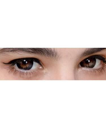 Very Strong Black Contact Lenses | Natural Looking Monthly Wear -4.25 Diopters | Includes Case | 1 Pair (14.50mm) - Buy Online on GoSupps.com