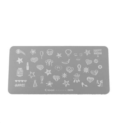Durable Stainless Steel Nail Stamping Plate | DIY Manicure Printing | Rectangle Nail Art Template 02 - International Shipping Available - Buy Online on GoSupps.com