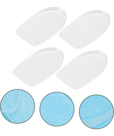 Beaupretty Silicone Heightening Insoles - Invisible Shoe Inserts for Extra Comfort & Height | 2 Pairs of Transparent Half Pads (8.5X5.5CM) - Ideal for Boots & Everyday Wear - Buy Online on GoSupps.com