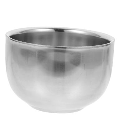 Sewoart Bartbrush bowl razor shaving shaving soil-soap cup domestic tools Razor shell for the household razor cup made of metal stainless steel deliveries dead skin file