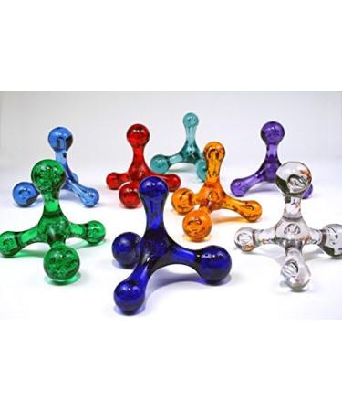 Selfnobb 4-Member Massage Device - Relieve Back Neck Shoulder & Foot Pain Anywhere | Portable Spun Massage for Home Office & Travel (Blue) - Buy Online on GoSupps.com