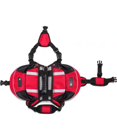 Saddle Bag Hundred Backpack for Medium Dogs | Waterproof Reflective Adjustable | Ideal for Travel & Training (18-28 kg Green) - Buy Online on GoSupps.com