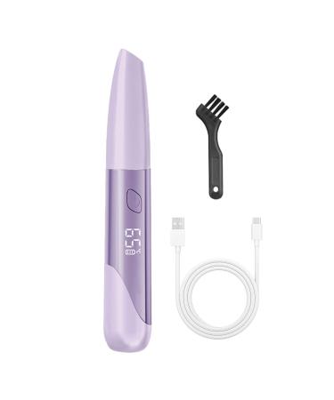 Heat Lash Curler | Rechargeable Eyelash Curling Tool | Cordless Heat Lash Curler Brush Lashes Heating Wand Portable Eyelash Curler Suitable for Thick and Thin Eyelashes Purple