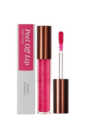 Brillant L vres Peel-Off - Tenue Toute la Journ e Pigment Riche Brillance Nourrissante Et Hydratante Application Facile(2pcs)