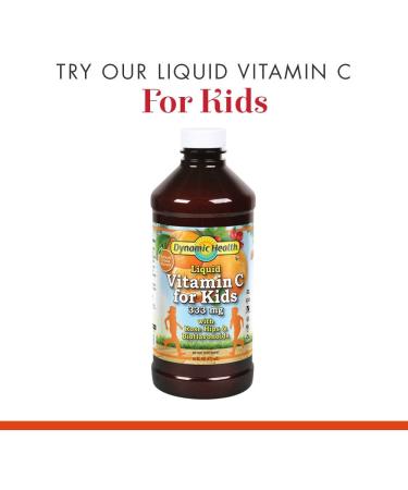 Dynamic Health Liquid Vitamin C 1000mg - Natural Citrus 8oz | Immune Support - Buy Online on GoSupps.com