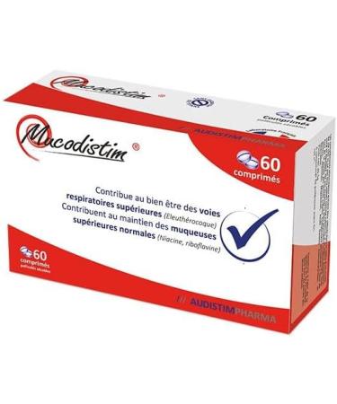 Audistimpharma MUCODISTIM - Well-being of the Upper Airways - Pack of 2 Boxes of 60 Tablets - Buy Online on GoSupps.com