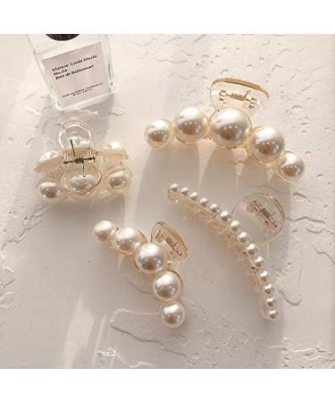 Hair Clips Retro Elegant Big Pearl Hairpin Sweet Hairpin Hairstyle Makeup Headband Hairpin Hair Accessories Blue Hair Clips (Size : 5) - Buy Online on GoSupps.com
