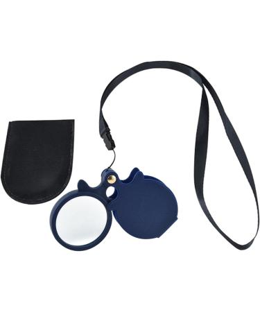 Professional 10X Magnifier for Seniors Kids 64MM Large Magnifying Lens with Non-Slip Soft Rubber Cover for Reading Books Coins Insects Maps - Blue Full of Stars