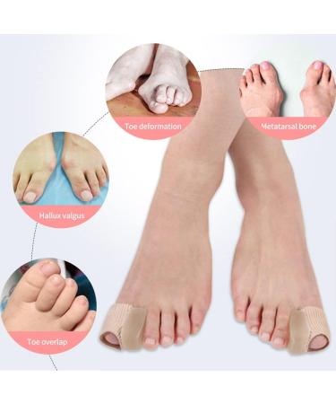 MOTTDAM Bunion Corrector 6pcs - Thick Silicone Toe Separators with Fabric Sleeve for Bunion Relief and Toe Discomfort - Buy Online on GoSupps.com
