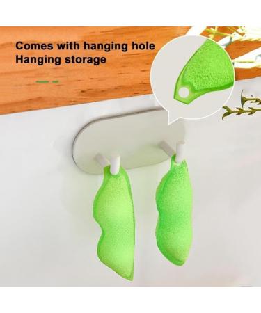 LAMELLIS Beans Bottle Cleaner Bottle Cleaning Sponge Beans-Shaped Bottle Cleaning Sponge Reusable Bottle Cleaning Sponge Easy to Use Green - Buy Online on GoSupps.com