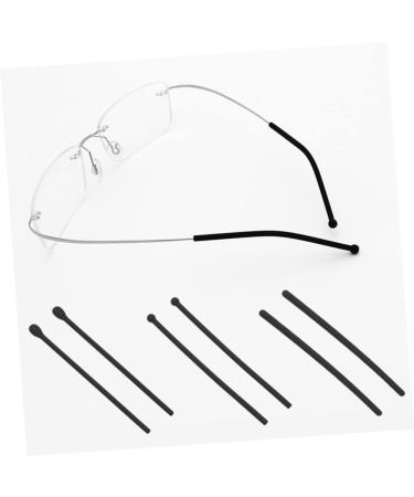 Sewacc 12 Pairs Glasses Legs Holder - Replacement Socks & Preventive Peak Holders for Small Black Glasses (7x0.45cm) - International Shipping Available - Buy Online on GoSupps.com