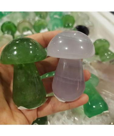 Crystal Rough Home Decoration Natural Green Fluorite Quartz Mushroom Skull Hand Carved Crystal s - Buy Online on GoSupps.com