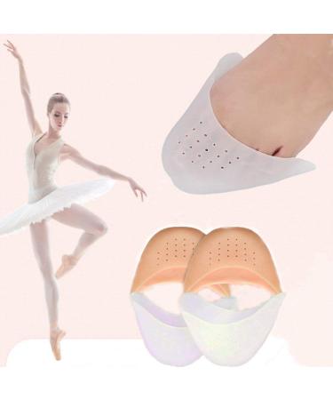 Dance bale foot pillow ballet-belly forefoot pads anti-pain fitness socks shoe inserts high heels foot pain relief midfoot cuff bale toe separator-bladder chicken eyes white