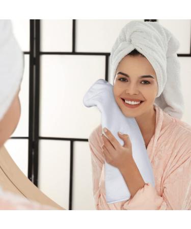 SINLAND Microfiber Hand Towel 3 Pack - Super Soft Makeup Remover Cloth for Home Spa - 16x30 White Towels for Bathroom and Face Cleansing - Buy Online on GoSupps.com