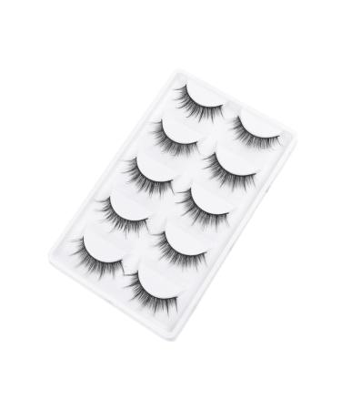 minkissy Metal Hairpin Stick 80 Pairs Lashes Natural Natural Eyelashes Natural Eyelashes Cross Eyelashes Dense 3d Banana Hair Claw Clips Pink