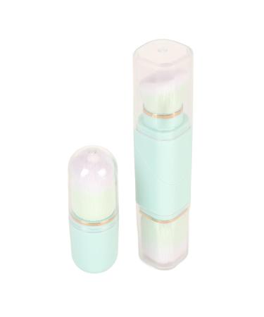Portable Double Headed Retractable Makeup Brush Set - Blue Capsule Design for Travel | Powder Blush Tool Kit - Buy Online on GoSupps.com