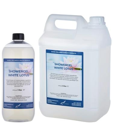 Claudius Showergel White Lotus 5 liter + 1 liter transparant