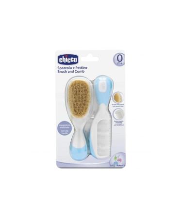 Chicco Blue Comb and Brush Set - Gentle Grooming for Babies | 400g | International Shipping Available - Buy Online on GoSupps.com