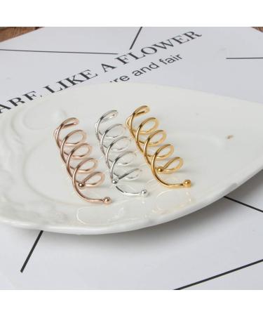 20 Pieces Spiral Hair Clips for Easy Styling - Golden Hair Accessories for Women & Girls - Buy Online on GoSupps.com