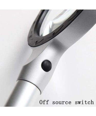 Magnifying Glasses Vision aids Magnifying Glass Handheld 10 Times Magnifying Glass with led Light Old Man Reading Stationery Office Supplies 1PCS Better Life - Buy Online on GoSupps.com