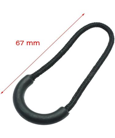 5pcs Zipper Pulls Cord Ends - Black Cord Lock Straps for Clothing Accessories | International Shipping - Buy Online on GoSupps.com