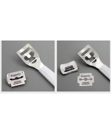 Mindruer Stainless Steel Dead Hard Skin Removal Tool Pedicure Pad Tool Foot Care Pedicure Solid Foot Heel Shaver Pedicure - Buy Online on GoSupps.com