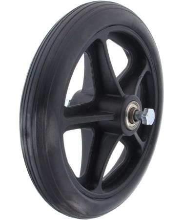 Prettyia Durable Strong Alloy Frame Wheelchair Front Castor Wheels Replacement Part Tool 5/16 inch Bearing 6 inch 7 inch 8 inch Diameter - Black 7 inch - Buy Online on GoSupps.com