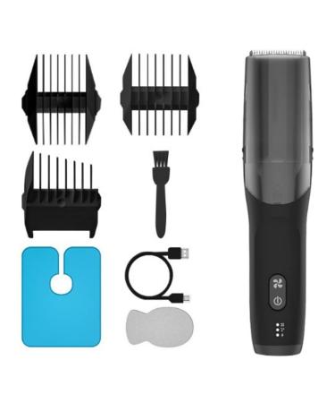 Qtynudy Rechargeable Electric Hair Clipper Trimmer IPX7 Universal Thinning Smart Baby Hair Shaver for Men Women Shaver-Black