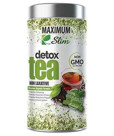 MaximumSlim Detox Tea- Best Organic Slimming Tea on Amazon - Boosts Metabolism Reduces Bloating and Improves Complexion - 100% Natural  Delicious Taste
