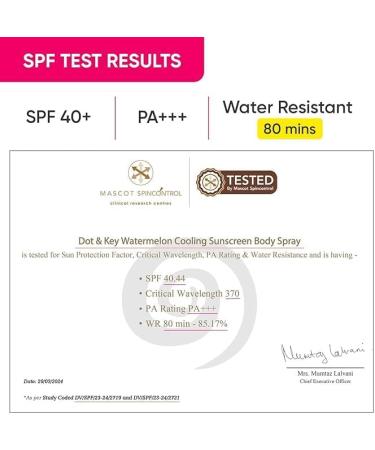 Watermelon Cooling Sunscreen Body Spray Spf 40 Pa+++ For All Skin Types - 110Ml|For Women & Men - Buy Online on GoSupps.com
