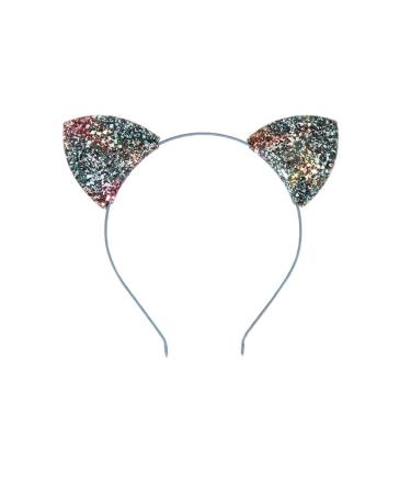 Delicate Glitter Leopard Cat Ears Headbands for Girls & Women - Pack of 5 - Buy Online on GoSupps.com