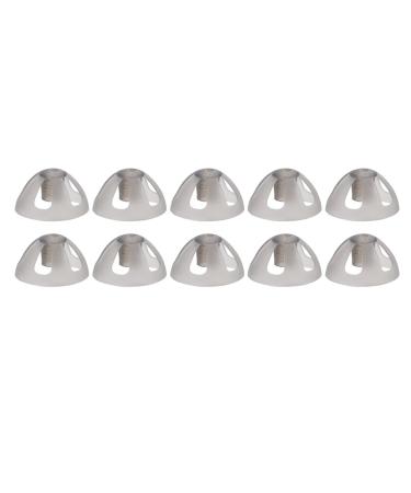Pack of 10 hearing aids with open domes soft replacement earplugs for hearing aids for the elderly with hearing impairments (10 mm)